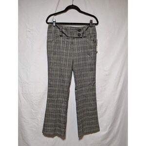 Wearever Juniors Plaid Neutral Toned‎ Dress Pants Metallic Sheen Y2K New Size 9